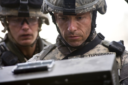 (Left to right) Brian Geraghty and Guy Pearce star in The Hurt Locker.