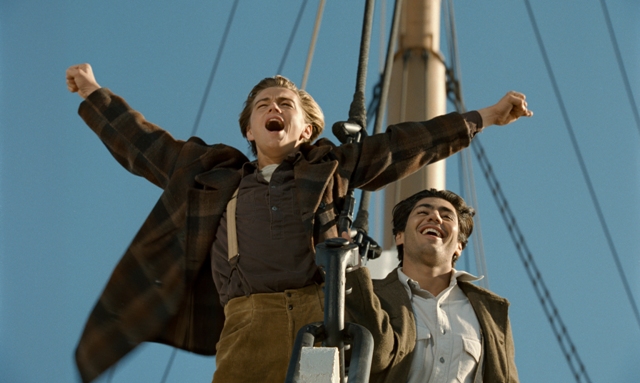 Leonardo DiCaprio and Danny Nucci star in James Cameron’s Titanic.