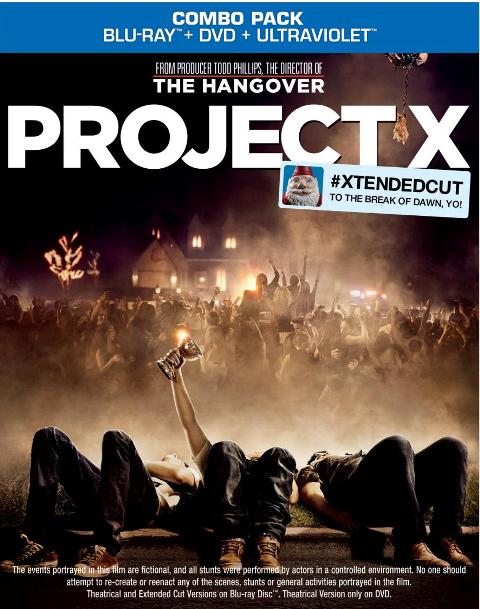 Project X was released on Blu-ray and DVD on June 19, 2012