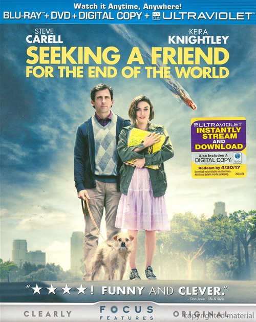 Seeking a Friend for the End of the World was released on Blu-ray and DVD on October 23rd, 2012.