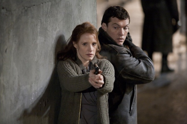 Jessica Chastain and Sam Worthington star in John Madden’s espionage thriller The Debt, a Focus Features release.