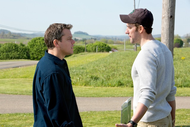 Matt Damon and John Krasinski star in Gus Vant Sant’s Promised Land, a Focus Features release.