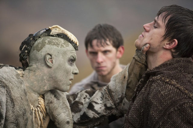 Enemy Mine: Tahar Rahim (left), Jamie Bell (center) and Channing Tatum in ‘The Eagle’