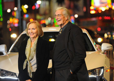 With Martin Landau at the 50th Anniversary DVD Release Celebration of North by Northwest, Last November in Hollywood