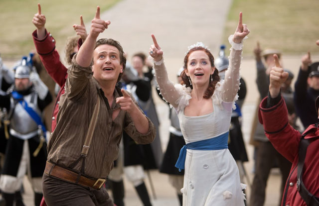 Things are Looking Up: Jason Segal as Horatio and Emily Blunt as Princess Mary in ‘Gulliver’s Travels’