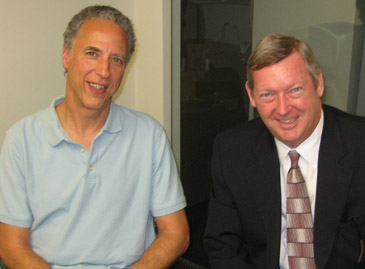 Producers Steven A. Jones and Paul Duggan of ‘The Merry Gentleman’, in Chicago on April 27, 2009