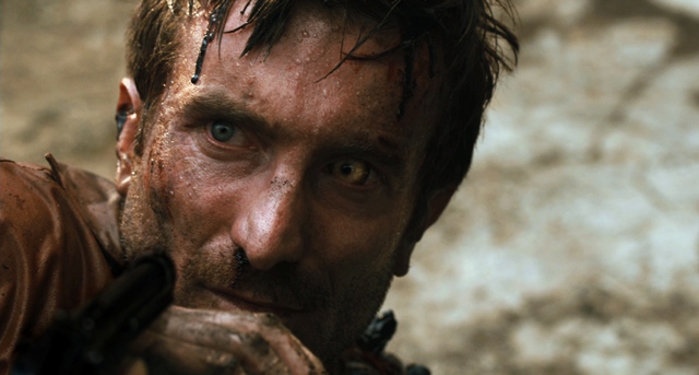 Sharlto Copley in TriStar Pictures' sci-fi thriller DISTRICT 9.