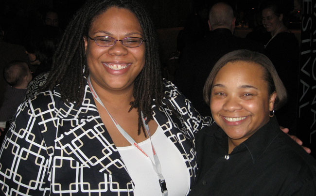  Producer Morgan R. Stiff (left) and Director Tina Mabry, Winners of the Gold Hugo for Best Film at the Chicago International Film Festival Awards Ceremony, October 17, 2009.