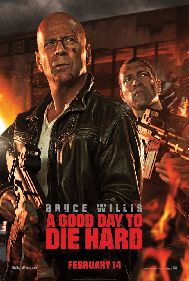 The movie poster for A Good Day to Die Hard starring Bruce Willis