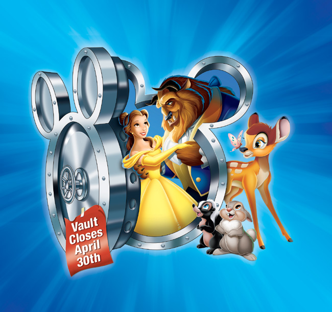 Classic Disney titles including Bambi and Beauty and the Beast will only be available through April 30, 2012 from Disney