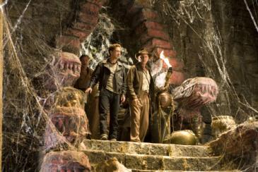 Shia LaBeouf (left) and Harrison Ford in Indiana Jones and the Kingdom of the Crystal Skull