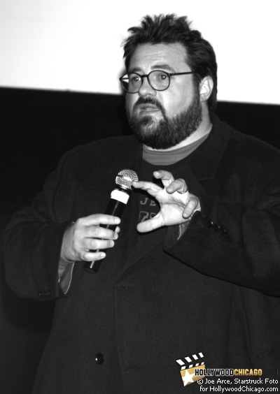 Zack and Miri Make a Porno director Kevin Smith at an audience Q&A on Oct. 21, 2008 as part of the 2008 Chicago International Film Festival