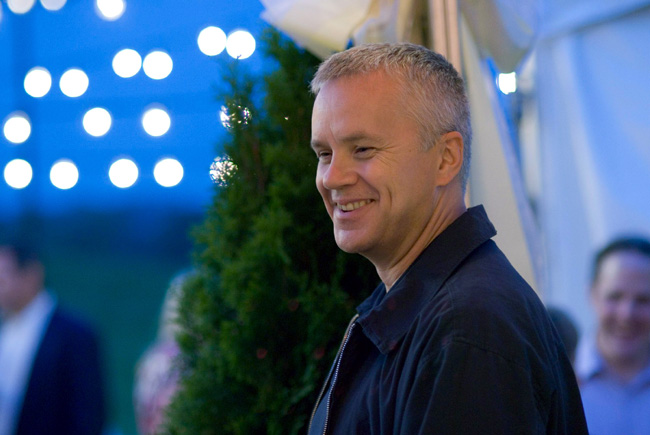 Tim Robbins as Cheever in The Lucky Ones, which is directed by Neil Burger