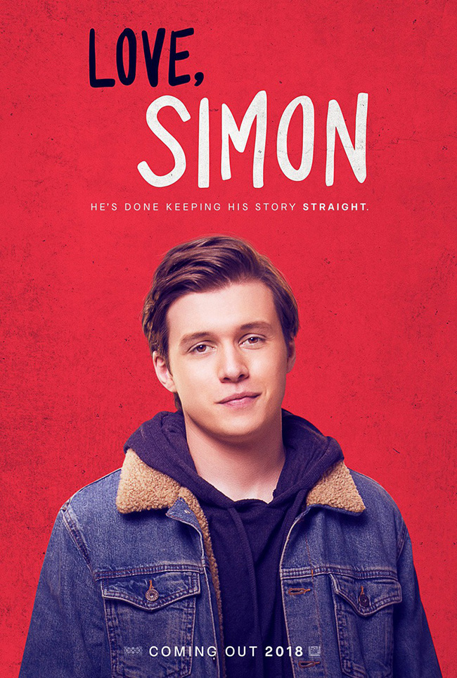 The movie poster for Love, Simon starring Nick Robinson