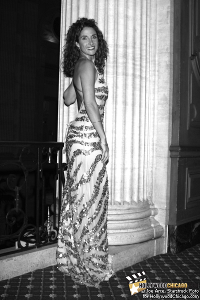 Melina K. Posing Appropriately Before a Greek–style Column, Chicago, June 19, 2009