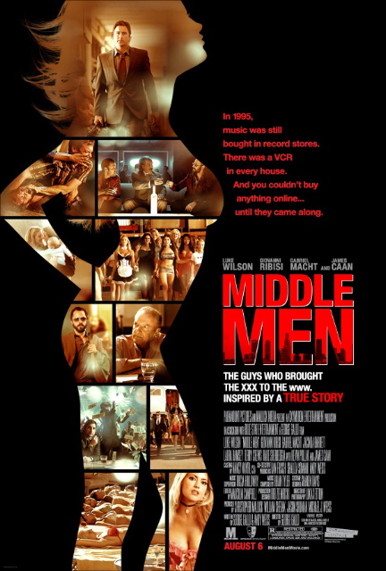 The movie poster for Middle Men with Luke Wilson