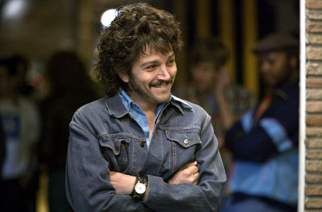 Diego Luna portrays Harvey Milk's real-life lover Jack Lira in director Gus Van Sant's Milk
