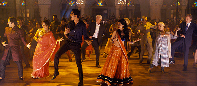Dev Patel and Tina Desai in The Second Best Exotic Marigold Hotel