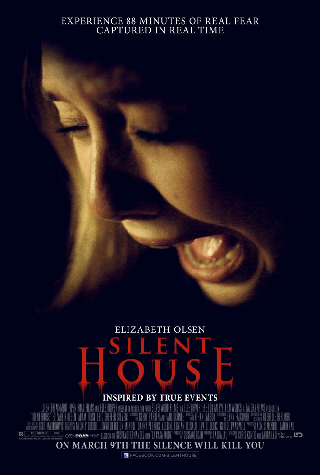 The movie poster for Silent House starring Elizabeth Olsen