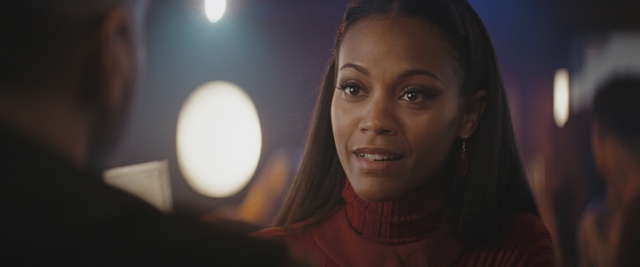 Zoë Saldana (center) stars as Uhura in "Star Trek."