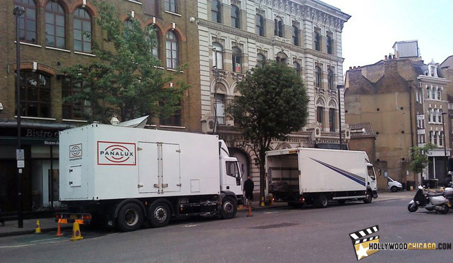 The first set photo from St. John Street in London on May 12, 2011