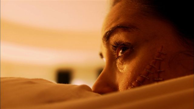 Ashley C. Williams finds herself stuck in a most unpleasant position in Tom Six’s The Human Centipede.