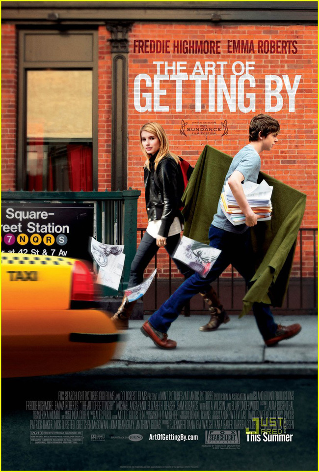 The movie poster for The Art of Getting By with Emma Roberts and Freddie Highmore