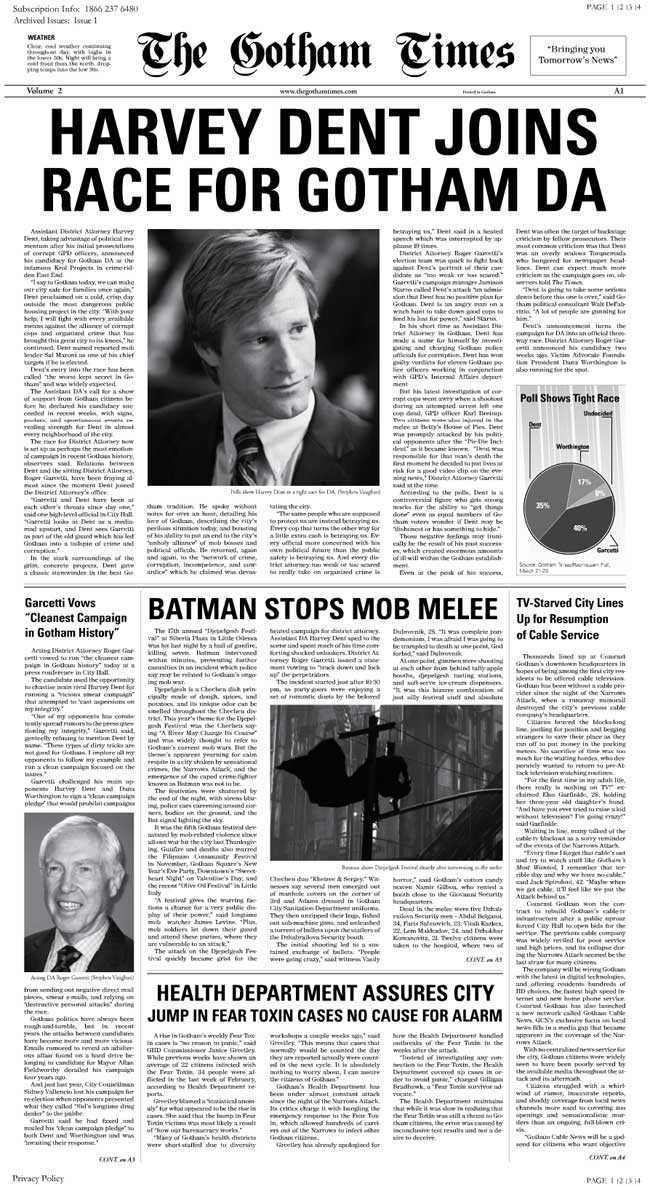The Gotham Times, The Dark Knight