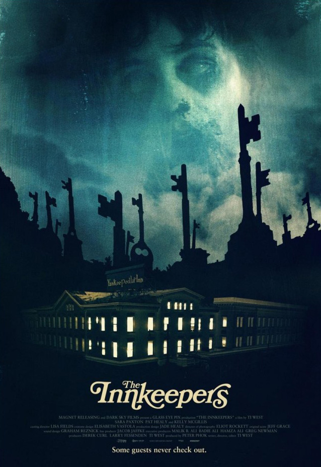 The movie poster for The Innkeepers starring Sara Paxton