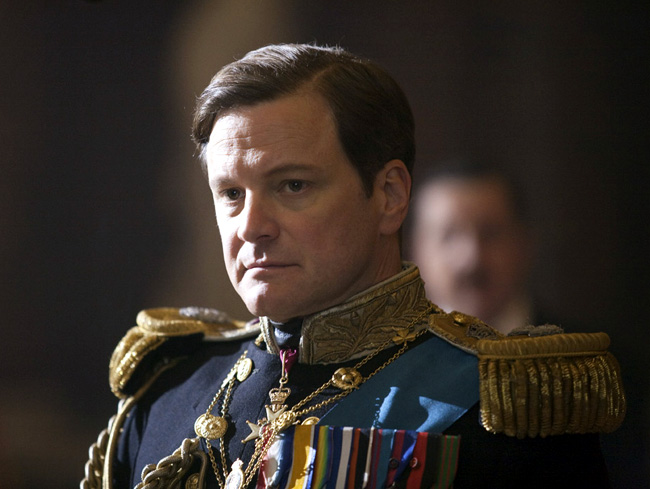 Colin Firth as King George VI in The King's Speech