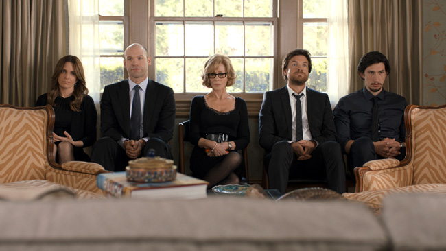 Tina Fey, Corey Stoll, Jane Fonda, Jason Bateman and Adam Driver in This is Where I Leave You