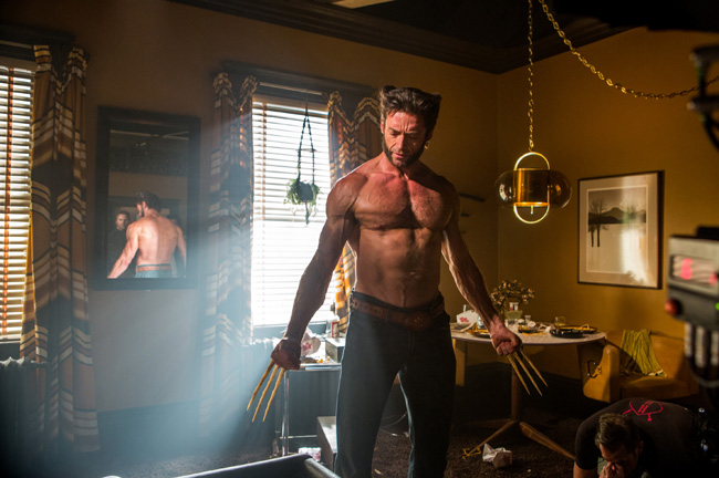 Hugh Jackman as Logan/The Wolverine in X-Men: Days of Future Past