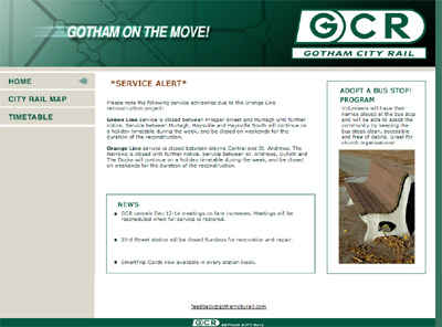 GothamCityRail.com, The Dark Knight