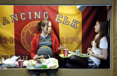 Ellen Page (left) and Olivia Thirlby in Juno