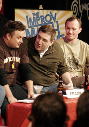 Frank Caeti (MADtv, on left), Armando Diaz and Kevin Dorff (on right)